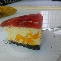 草莓芒果奶酪慕斯蛋糕的做法图解4