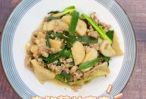 杏鲍菇炒肉末的做法