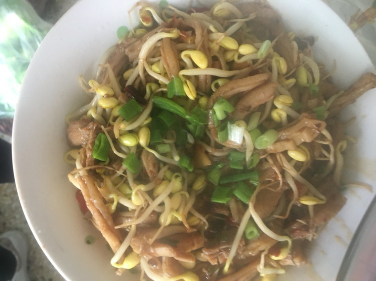 牛肚炒豆芽的做法