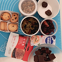 蔓越莓坚果巧克力蛋糕的做法图解1