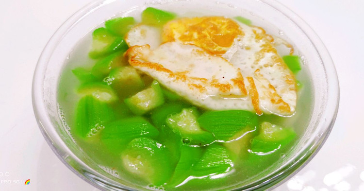 丝瓜煎蛋汤的做法