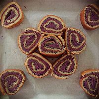 黑芝麻紫薯卷的做法图解8