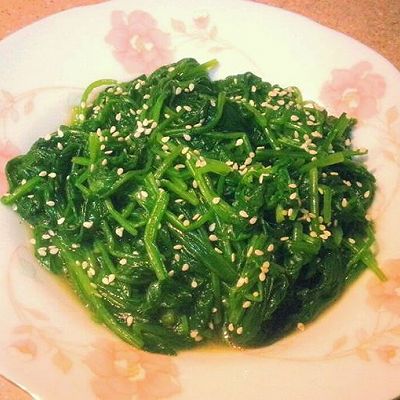 凉拌菠菜