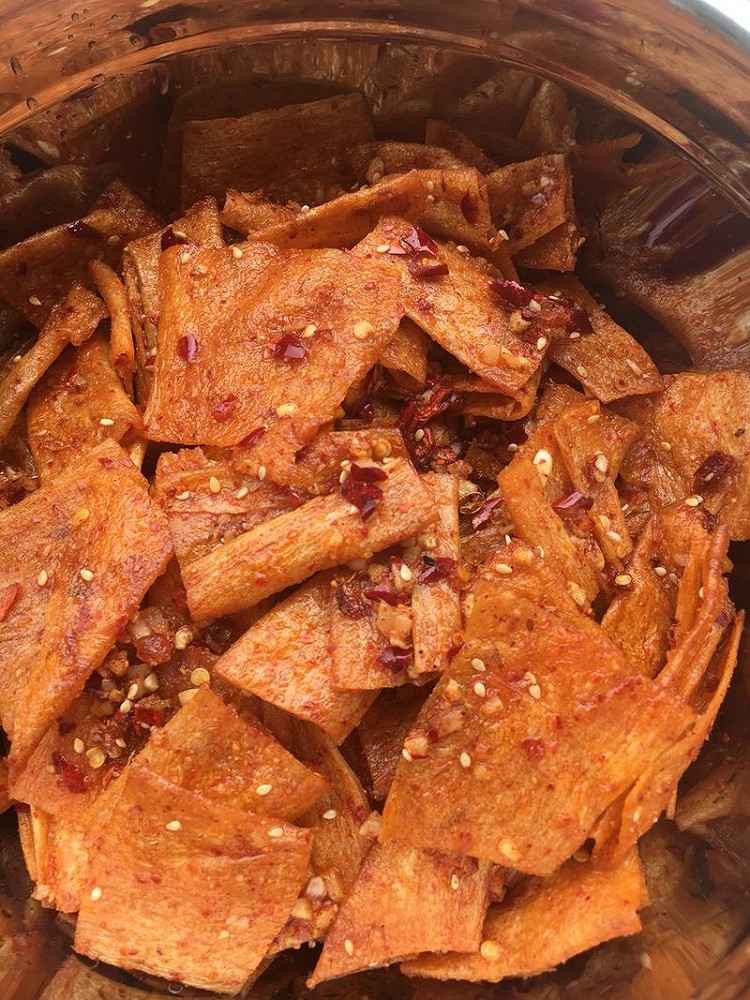 麻辣豆皮的做法