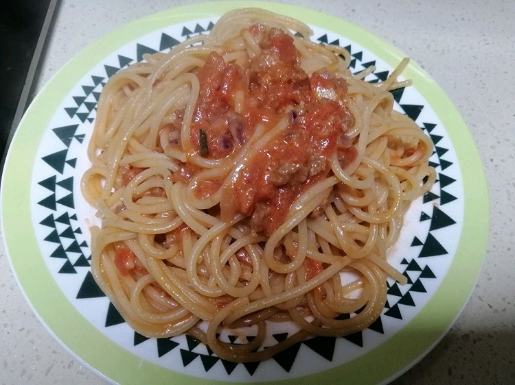 番茄肉酱意面的做法