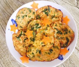 宝宝辅食之鲜虾菠菜饼的做法