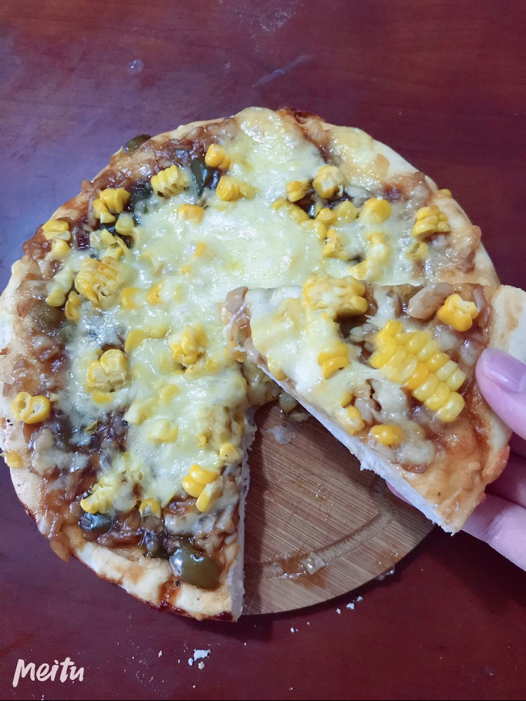 玉米蘑菇披萨的做法