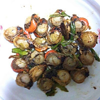 葱烧全贝的做法图解1