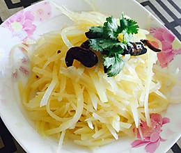 炝拌土豆丝【可口凉菜】的做法