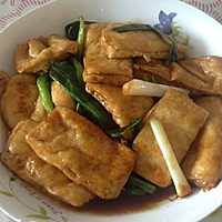 青蒜豆腐的做法图解8
