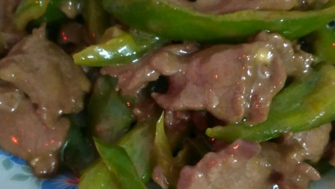 牛肉炒青椒