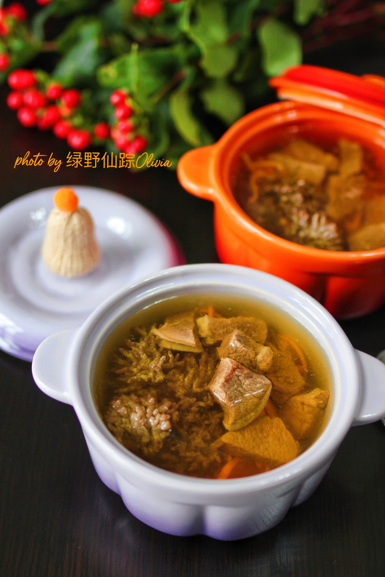 龙爪菇牛肉煲的做法