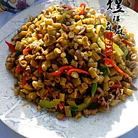 酸豆角炒鸡胗的做法图解14