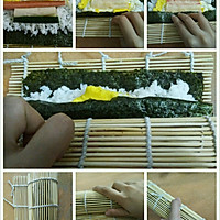寿司(含有寿司醋的做法和卷寿司的技巧)的做法图解7