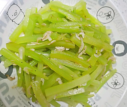清炒莴苣的做法