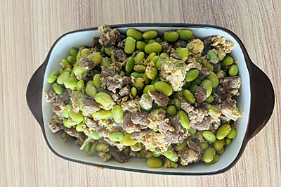 毛豆肉沫鸡蛋