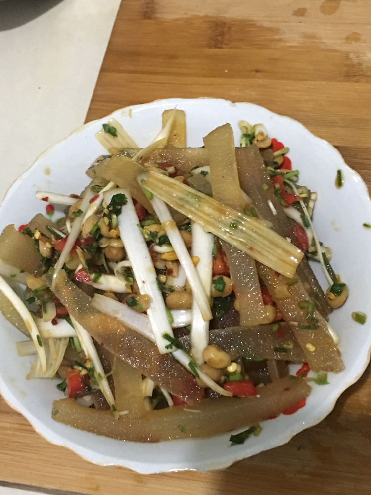 豉香牛皮的做法