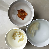 桃胶皂角米红薯燕窝羹的做法图解2