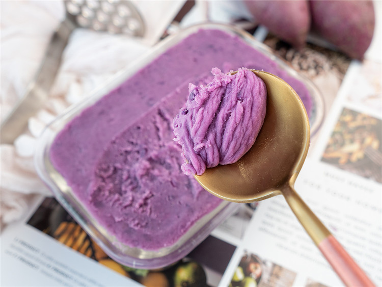 超级百搭的紫薯芋泥，香甜细腻，风味独特的做法