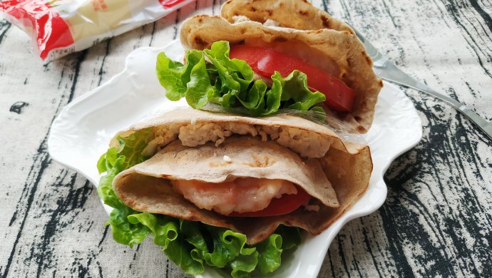 荞麦卷饼轻食三明治