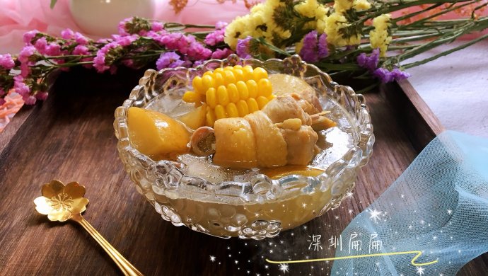 苹果玉米鸡腿汤