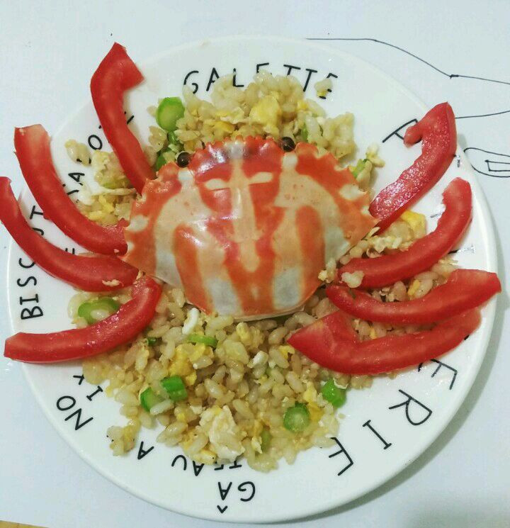 螃蟹炒饭的做法