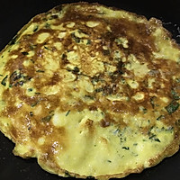 菠菜蛋饼的做法图解7