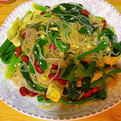 菠菜拌粉丝