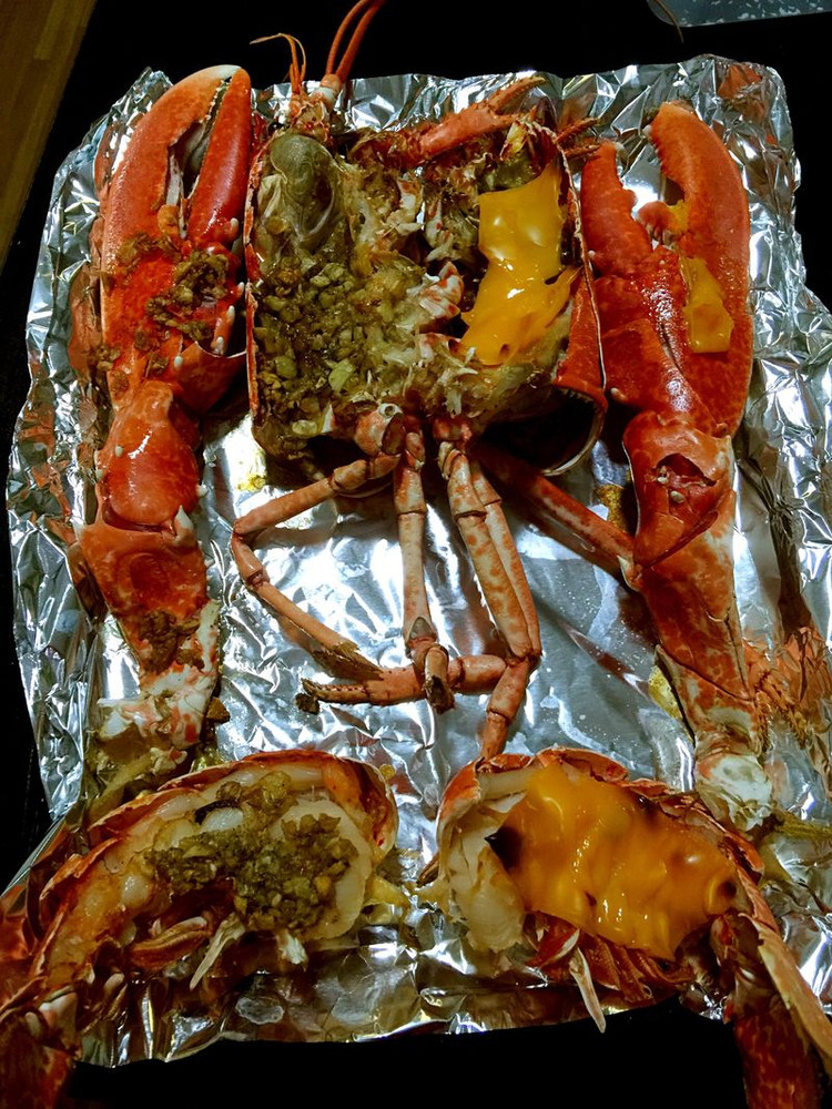 双味烤龙虾的做法