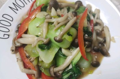 蟹味菇炒油菜
