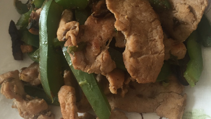 孜然香菇炒肉