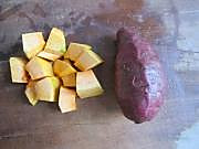 紫薯南瓜馒头的做法图解1