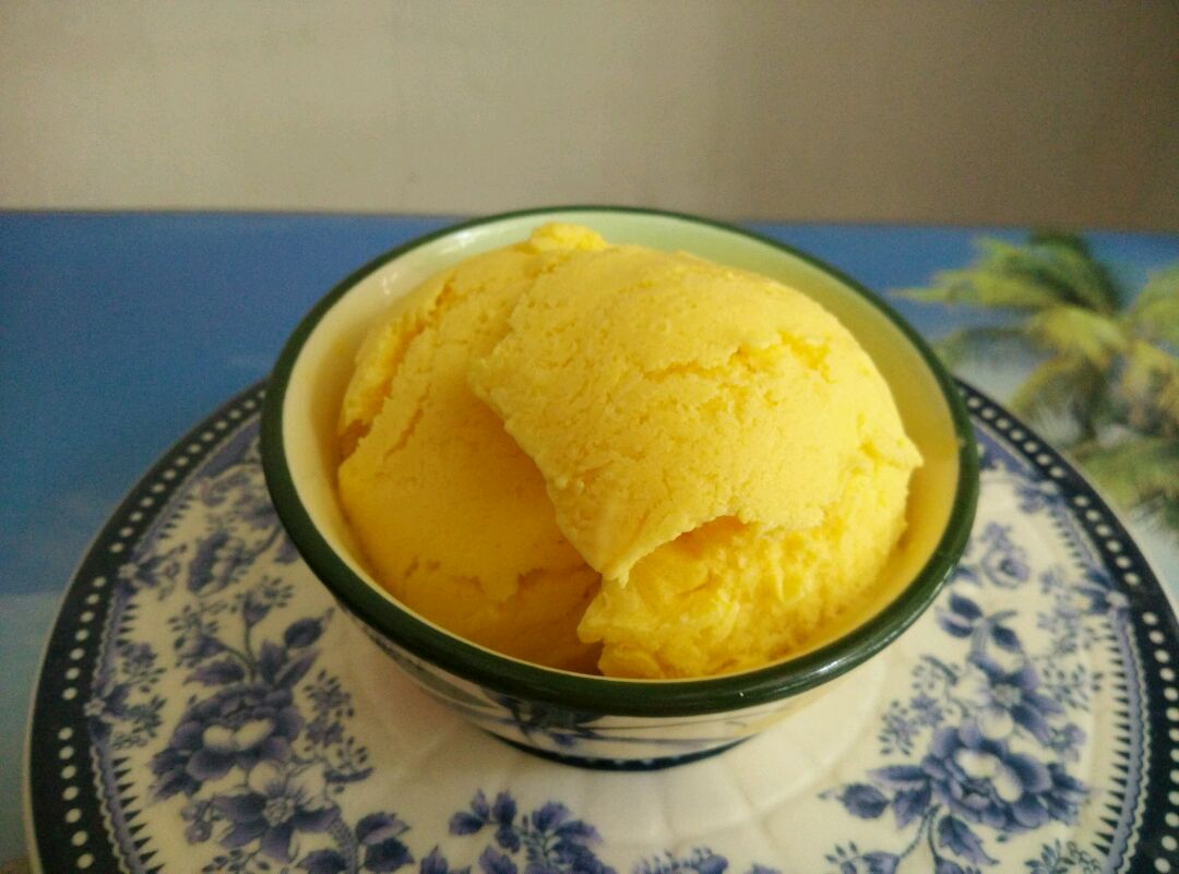 芒果冰淇淋的做法_【图解】芒果冰淇淋怎么做如何做好吃_芒果冰淇淋家常做法大全_紫韵千千_豆果美食