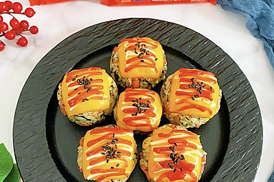 意式番茄味芝士烤饭团