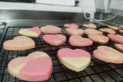 粉红格子饼干️