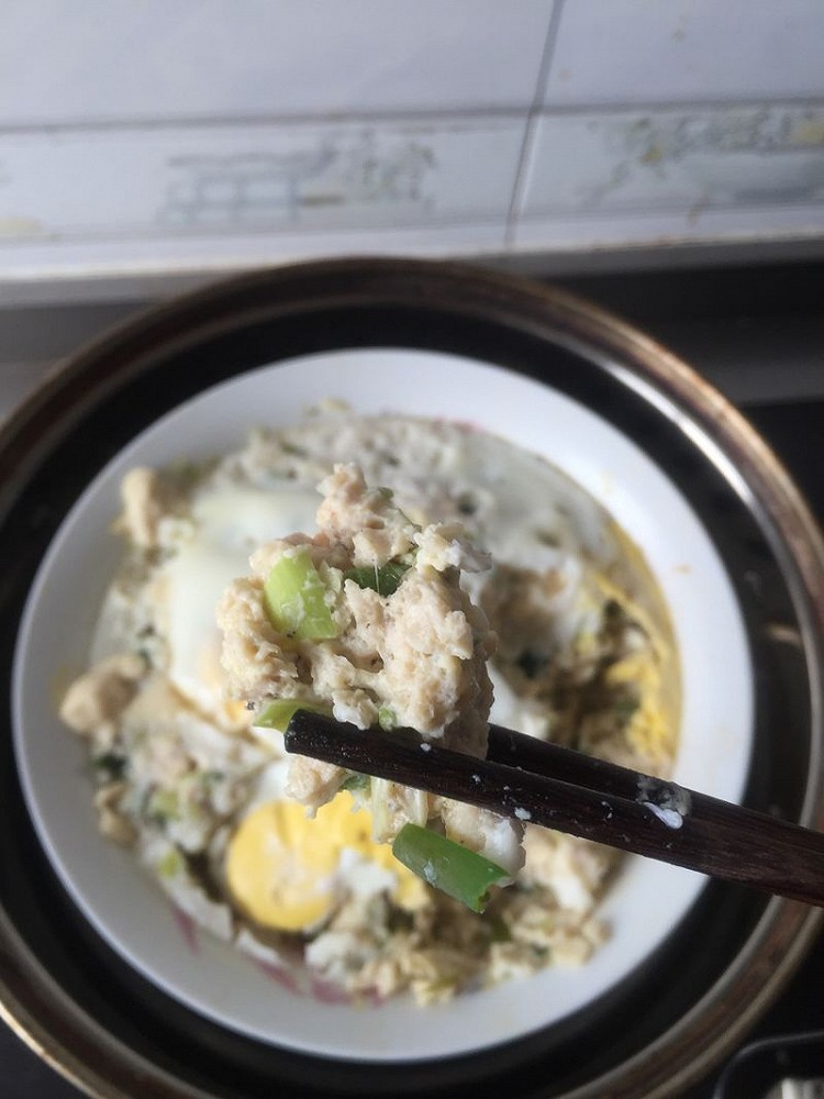 朱仙森的改良版肉饼蒸蛋的做法