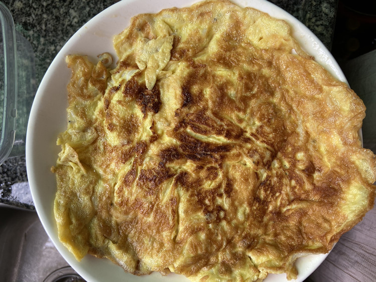 银鱼煎蛋的做法