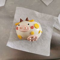 七彩祥牛奶黄包---卡通包 卡通馒头的做法图解7