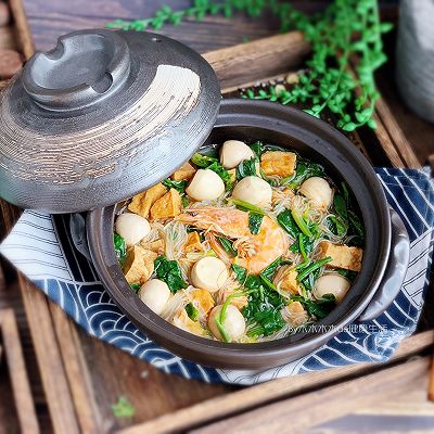 菠菜粉丝煲