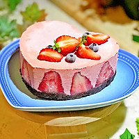 #520，美食撩动TA的心！#奥利奥草莓慕斯蛋糕的做法图解12