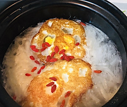 低脂少油煎蛋萝卜丝汤的做法