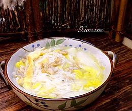 猪油渣白菜面的做法