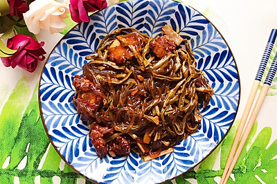 干豆角粉丝炖排骨