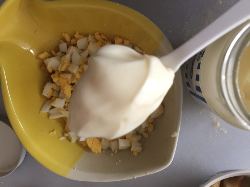 超简单鸡蛋榨菜三明治的做法图解6