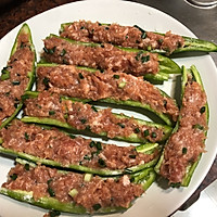 胡大厨的虎皮青椒酿肉的做法图解9