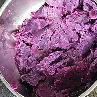 无油无糖低脂紫薯饼的做法图解1