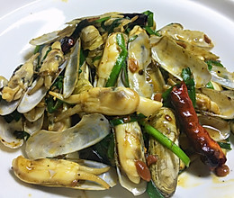 辣炒蛏子的做法