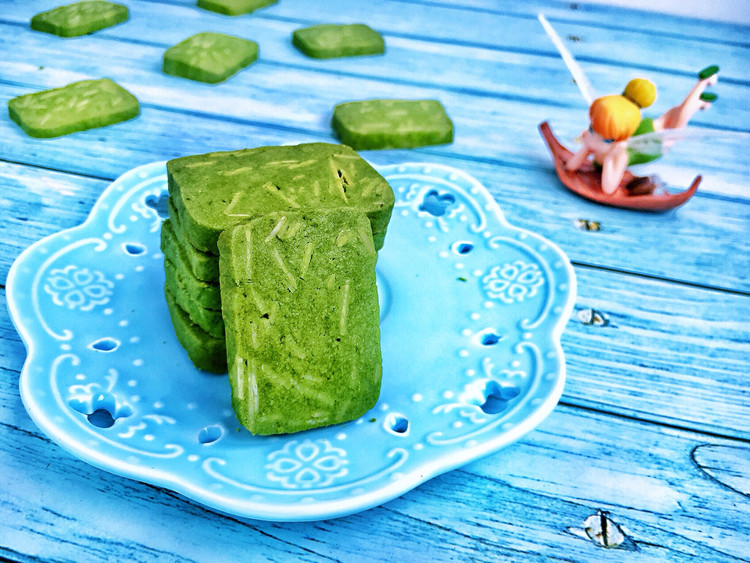 抹茶杏仁饼干的做法