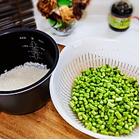 #让宝贝爱上每一顿饭#猪油豇豆焖饭的做法图解1