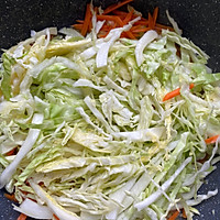 #流感季饮食攻略#包菜丝炒鸡蛋的做法图解5